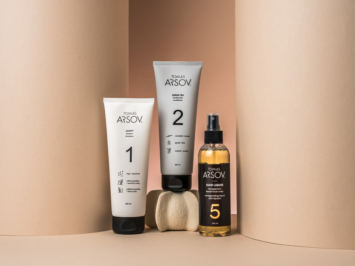 Complete care set against dandruff