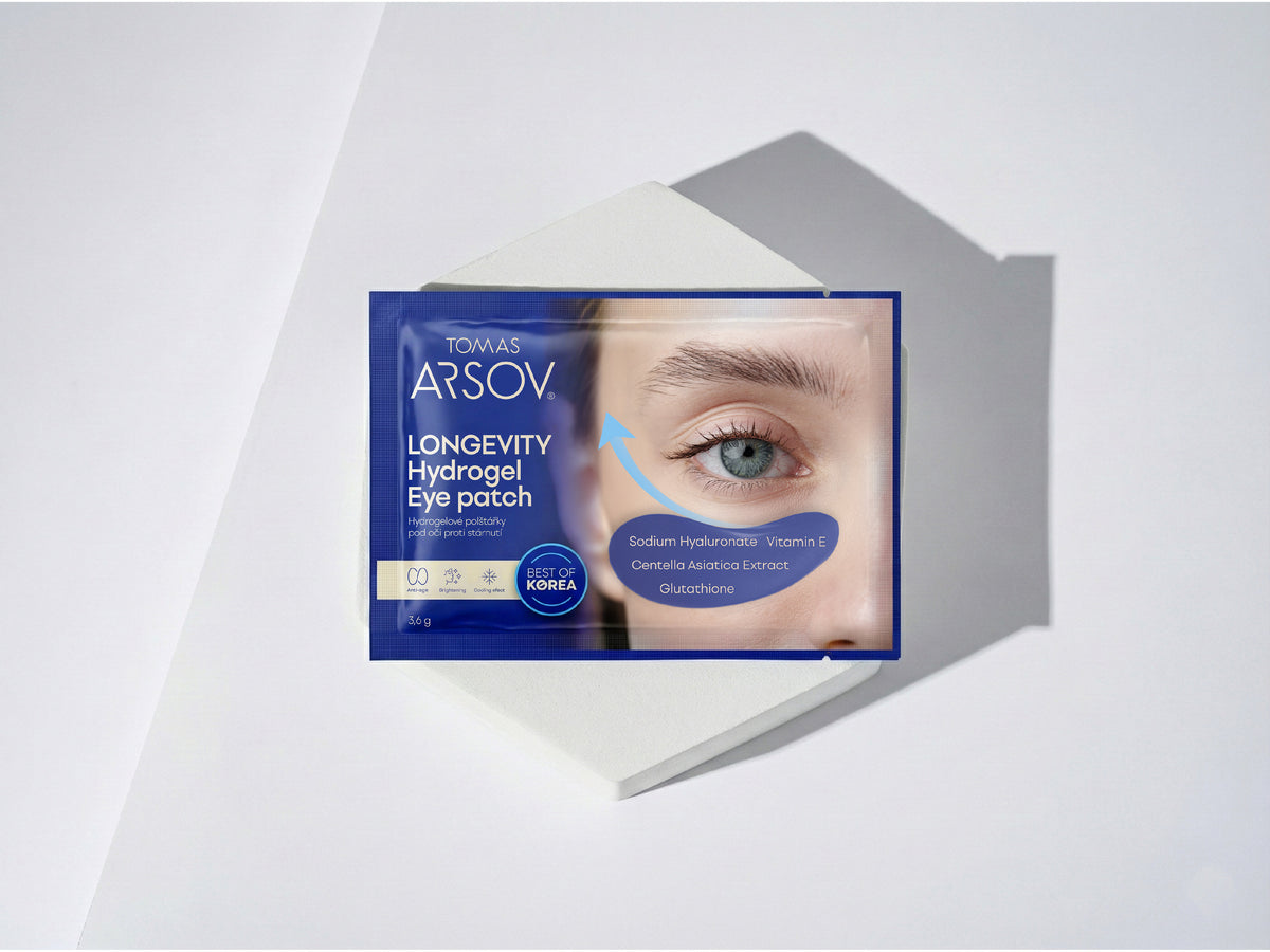 2x LONGEVITY Hydrogel eye patch and 2x LIFTING EXPRESS Hydrogel face mask