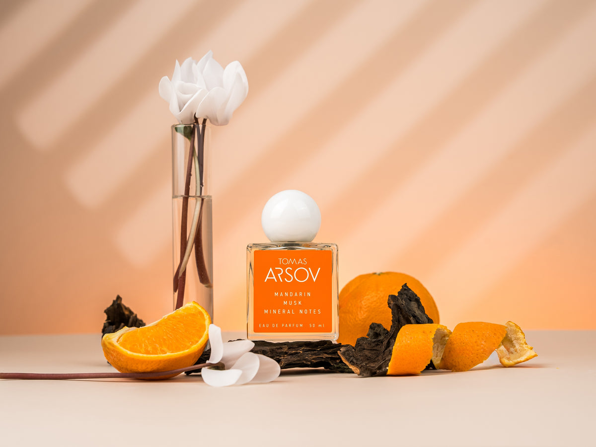 MANDARIN MUSK MINERAL NOTES Perfume and Shower gel